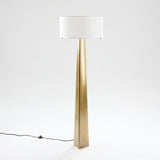 Isla Brass Triangle Floor Lamp.