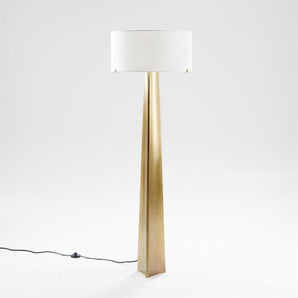 Isla Brass Triangle Floor Lamp.