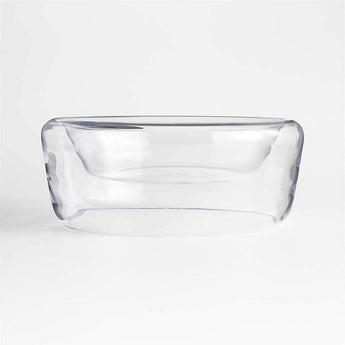 Ital Large Glass Decorative Centerpiece Bowl 11".