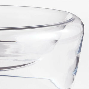 Ital Large Glass Decorative Centerpiece Bowl 11".