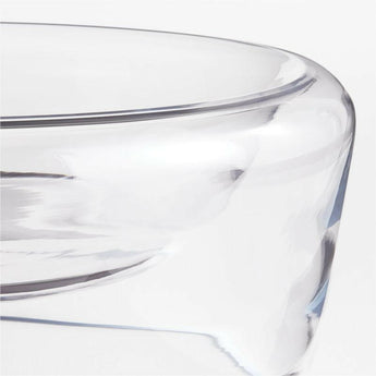 Ital Large Glass Decorative Centerpiece Bowl 11".
