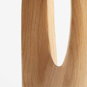 Izumo Light Oak Wood Decorative Sculpture 21".