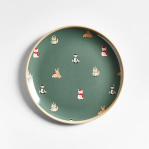 Joan Anderson Fair Isle Friends Melamine Plate