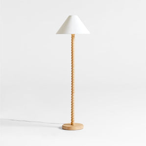 Kids Jenny Lind Maple Wood Floor Lamp