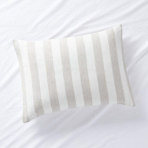 Funda de almohada estándar de lino a rayas Jackie de Leanne Ford
