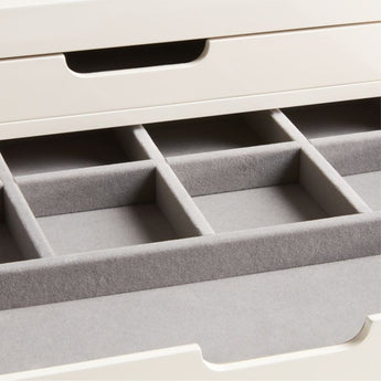 Extra Large Jewelry Box Cream.