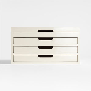 Extra Large Jewelry Box Cream.