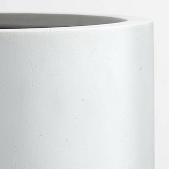 Junio Small Round White Planter 13".