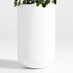 Junio Tall Round White Planter 18.1".
