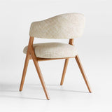 Juniper Upholstered Curved Back Dining Chair.
