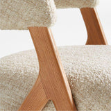 Juniper Upholstered Curved Back Dining Chair.