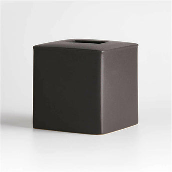 Juxon Black Tissue Box Cover.