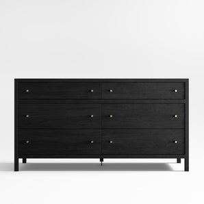 Cómoda Keane de madera maciza con 6 cajones