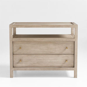 Keane Solid Wood Charging Nightstand