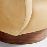 Kessler Leather Swivel Accent Chair.