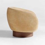 Kessler Leather Swivel Accent Chair.