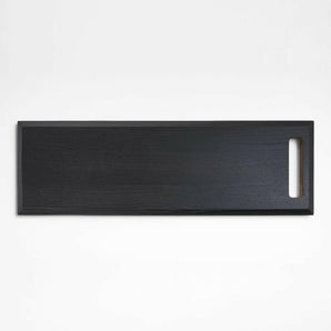 Kingston Ash & Ebonized Rectangle Reversible Wooden Board.