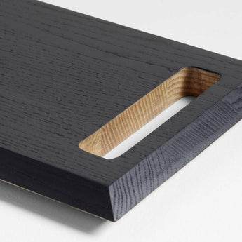 Kingston Ash & Ebonized Rectangle Reversible Wooden Board.