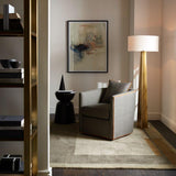 Isla Brass Triangle Floor Lamp.