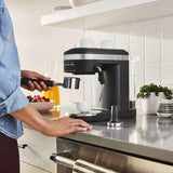 KitchenAid ® Matte Black Semi-Automatic Espresso Machine.