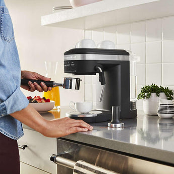 KitchenAid ® Matte Black Semi-Automatic Espresso Machine.