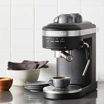 KitchenAid ® Matte Black Semi-Automatic Espresso Machine.