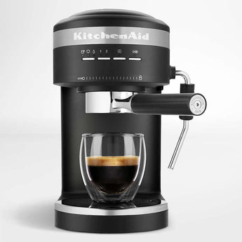 KitchenAid ® Matte Black Semi-Automatic Espresso Machine.