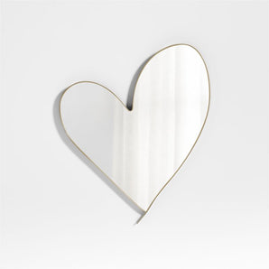 Kids Heart Metal Wall Mirror by Leanne Ford