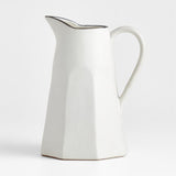 Stevey 103-oz. Cream Terracotta Pitcher by Leanne Ford.