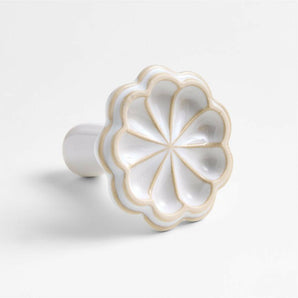 Ceramic Scalloped Cookie Stamp by Laura Kim.