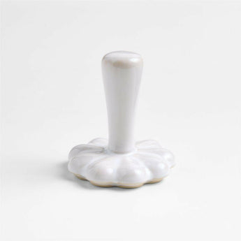 Ceramic Scalloped Cookie Stamp by Laura Kim.