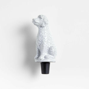 King of Soho Goldendoodle Ceramic Wine Stopper by Laura Kim.