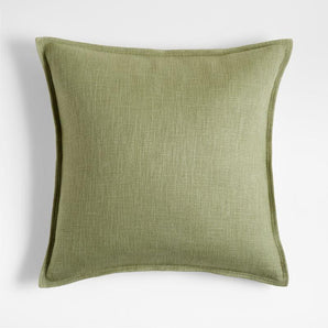 Sage 20"x20" Laundered Linen Throw Pillow