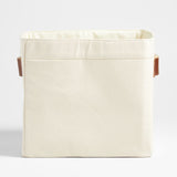 Leather Shelf Bin - New Brown.