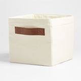Leather Shelf Bin - New Brown.