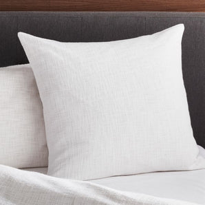 Funda de almohada europea Lindstrom Cotton White