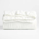 EUROPEAN FLAX ™-Certified Linen Crisp White Full/Queen Quilt.
