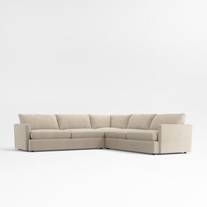 Lounge 3-Piece L-Shaped Sectional Sofa.