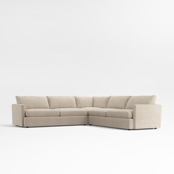 Lounge 3-Piece L-Shaped Sectional Sofa.