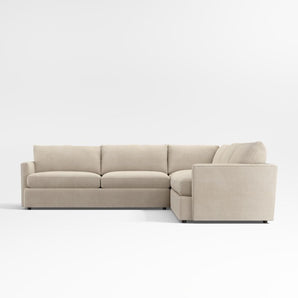 Lounge 3-Piece L-Shaped Sectional Sofa.