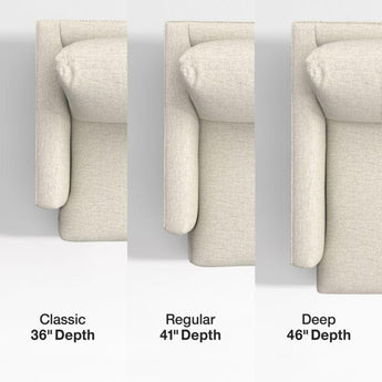 Lounge Deep 2-Piece Sectional Sofa with Chaise Lounge.