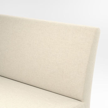 Lowe Ivory Grey Corner Dining Banquette Chair.