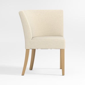 Lowe Ivory Grey Corner Dining Banquette Chair.