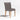 Lowe Bone Leather Dining Chair with Natural Wood Legs.