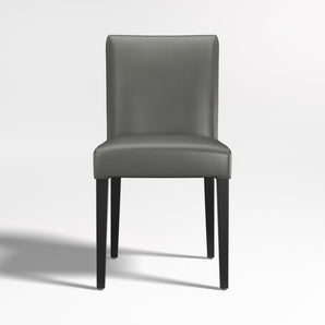 Lowe Leather Dining Chair with Ebony Wood Legs