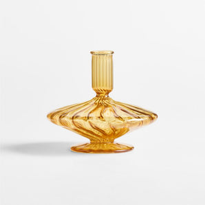 "Lisbon Sm Amber Taper 4.75""".