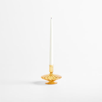 "Lisbon Sm Amber Taper 4.75""".