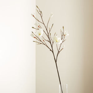 Rama de flor de magnolia artificial