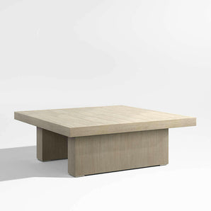 Mallorca 42" Square Wood Outdoor Coffee Table