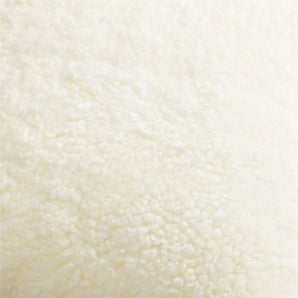 Malmo Shearling 22x15 Ivory Throw Pillow.